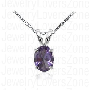 Beautiful Alexandrite Necklace For Women- Color Changing Gemstone Pendant- Alexandrite Pendant in Silver - Lab Alexandrite Pendant