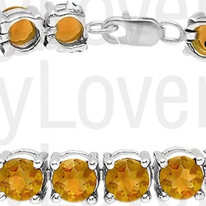 Dainty Topaz Bracelet Tennis Golden Topaz Bracelet 925 Silver Bracelet Topaz Bracelet Golden Topaz Bracelet Unique Yellow Topaz Bracelet