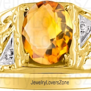 Golden Topaz Men&#39;s Ring- Yellow Topaz Ring-Wedding Ring-Handmade Topaz Ring-Statement Ring-Genuine Golden topaz Ring-Gift Her