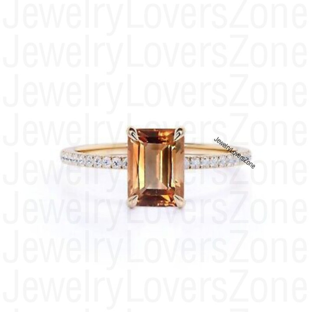 Emerald Cut Zultanite Ringlab Created Gemstone925 Sterling Etsy UK