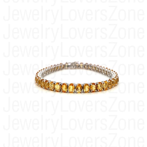 Yellow topaz tennis deals bracelet