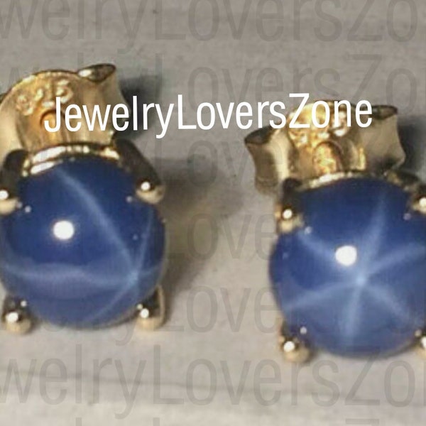 Studs Sapphire Star Earrings in 925 Sterling Silver Blue Lindy Star Earrings for Women's