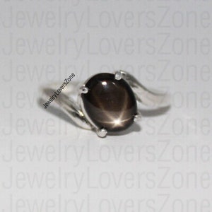 Genuine Handmade Vintage Lindy Black Star Ring for Women Black Star Ring in 925 Sterling Silver