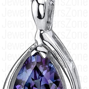 Beautiful Alexandrite Necklace/Solid Silver 925/Elegant Design Pendant/Perfect Gift Necklace/Color Changing stone Necklace