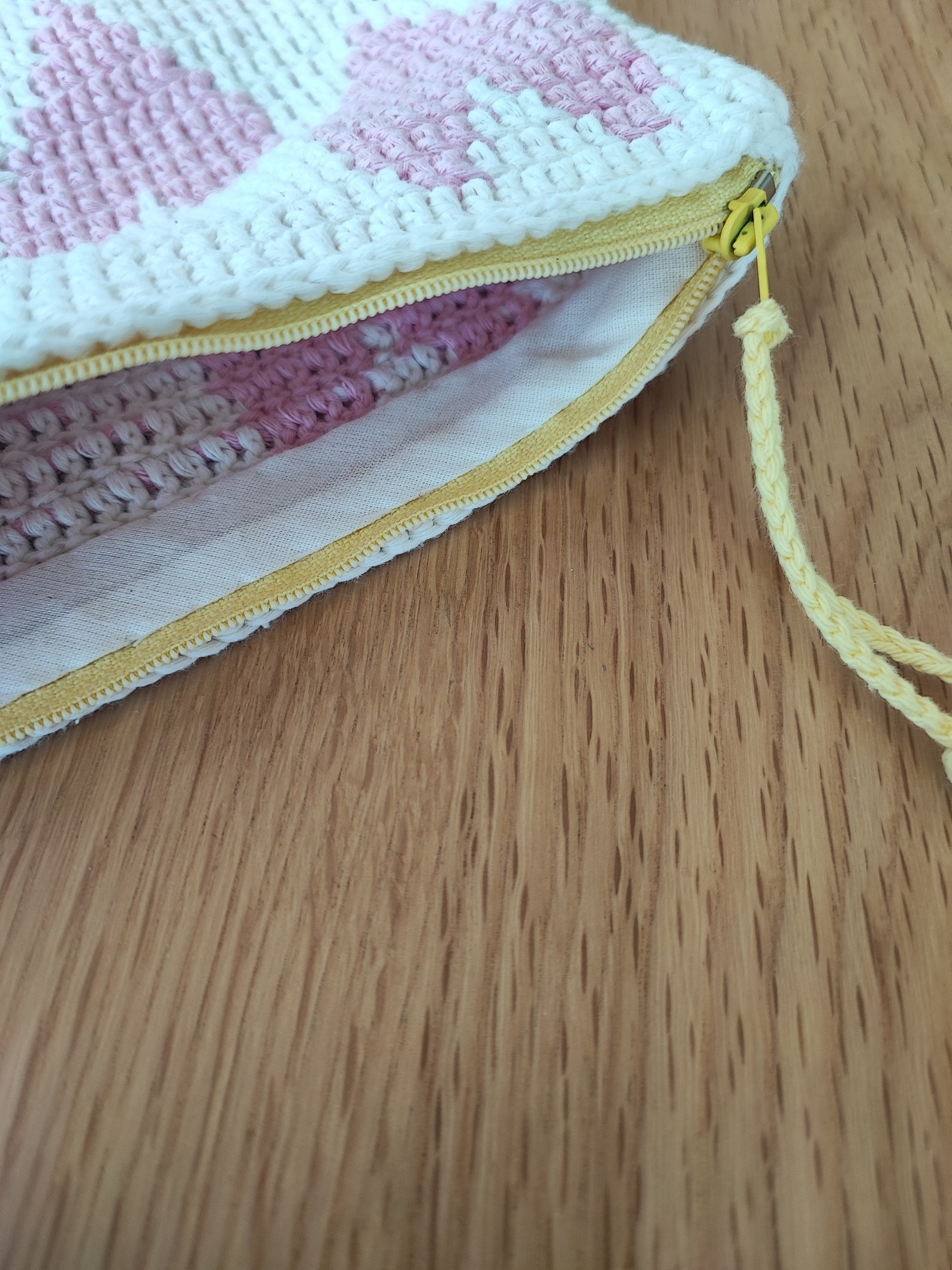 Tapestry Crochet Pouch Crochet Pattern Hearts Tapestry Etsy