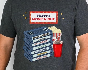 Custom Movie T-Shirt, Personalized Film Fan Gift
