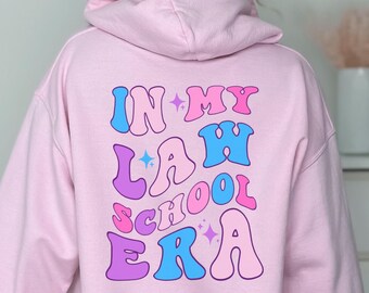 Law Student Sweatshirt, Personalized Future Lawyer Gift, Law School Acceptance, Custom Studying Law, Women Attorney Hoodie, Lawyer Apparel