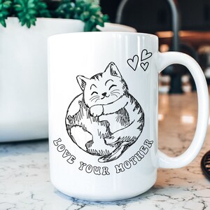 Linda taza de café del Día de la Tierra, Medio Ambiente, Ama a tu taza de Madre Tierra, Ecológica, Cada día es el Día de la Tierra, Regalo amante de la naturaleza