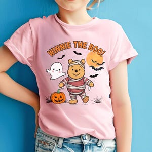 Vintage Halloween Pooh Ghost Shirt: Comfort Colors Spooky Tee