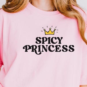 Comfort Colors Princess T-Shirt,  Funny Women&#39;s Tee, Spicy Romance Book Lover, Smut Reader, Bookish Shirt, Booktok Shirt, Spicy Booktok