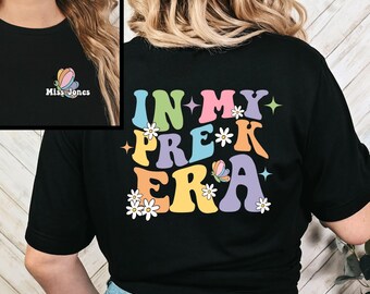 Hello Pre-K Era t-shirt, Custom Preschool Teacher shirt, First Day of School Tee, Teacher Team Shirt, Pre-K Crew Tee, Pre-K Vibes shirt
