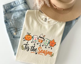 Fall Mahjong Shirt, Tis the Season Mahjong Tee, Autumn Game Night Shirt, Mahjong Gift for Women, Mahjong Gift Idea