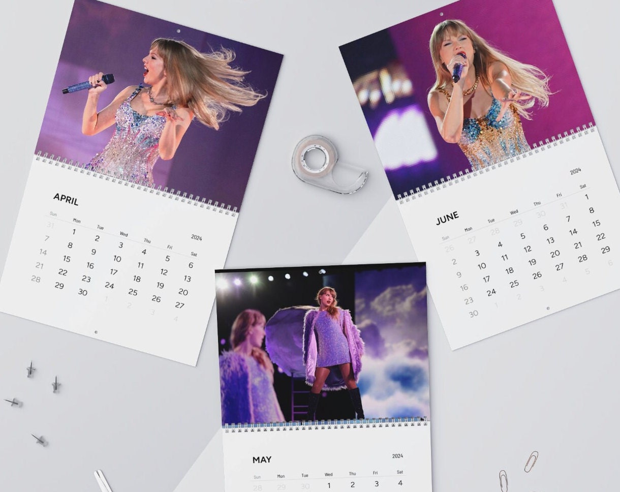 2024 Calendar Taylor Photographs of Eras Tour 2024 Wall Calendar sold