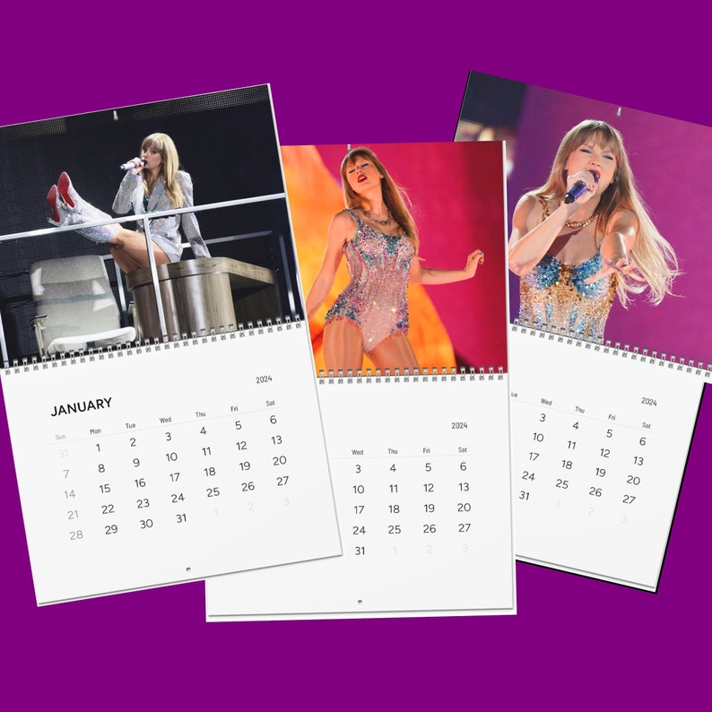 2024 TAYLOR Swift Calendar SWIFTIE Eras Tour Wall Calendar Etsy Australia