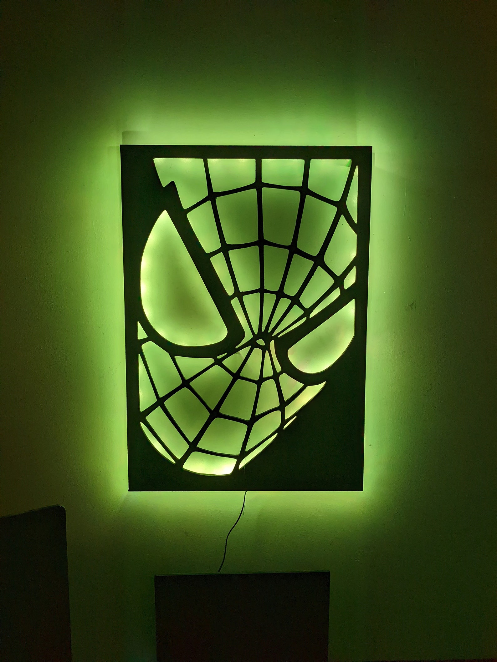 Spiderman LED Wall Art Etsy