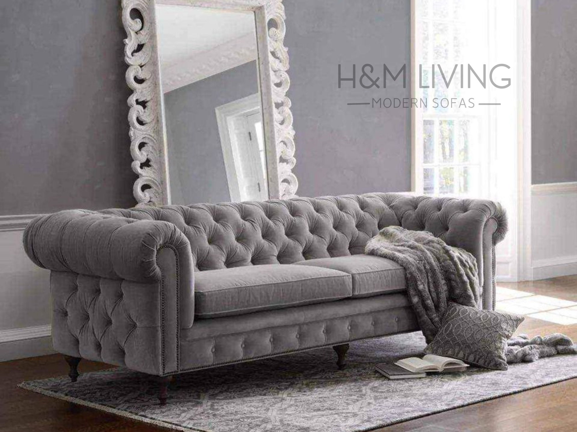 The Chesterfield Sofas Sets in Luxury Velvet Luxury Sofa Etsy UK