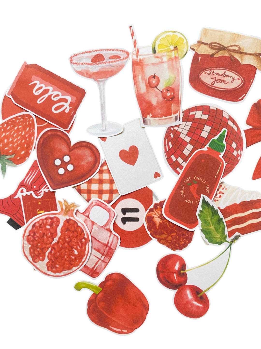 15+ Pinterest Inspired Aesthetic Stickers| Cherry Downtown Girl| Coffee ...