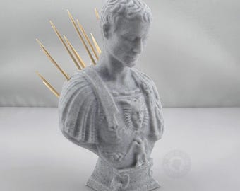 Palillero de Julio César / Divertida decoración de mesa romana impresa en 3D