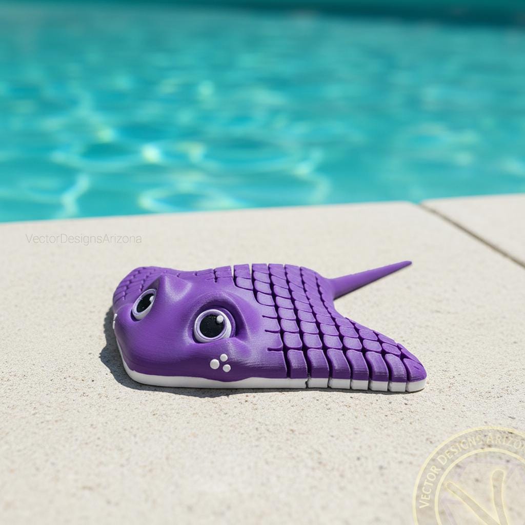 Ray Fidget Flexy Manta-ray – Articulated 3D Printed Manta Ray Fidget Toy - Etsy