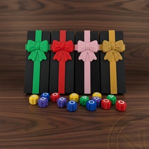 Weighted Gonggi Game Set (Korean Jacks) - 3D Printed Knucklebones & Storage Box