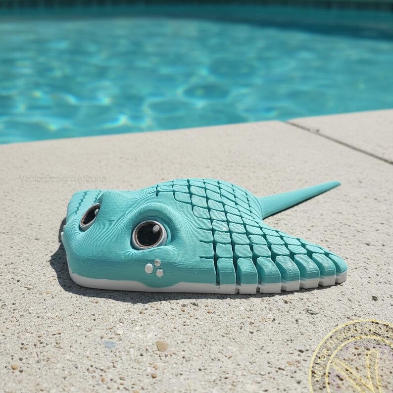 Ray Fidget Flexy Manta-ray – Articulated 3D Printed Manta Ray Fidget Toy - Etsy