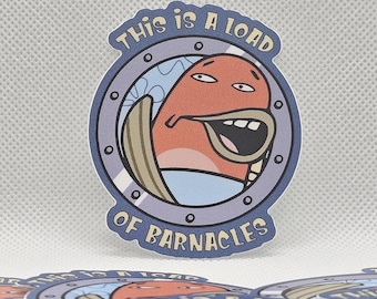 Barnacles Vinyl Sticker 2-Pack: Waterproof Sea Life Art
