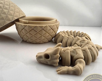 Dragón y serpiente esqueleto / Figura articulada impresa en 3D flexible