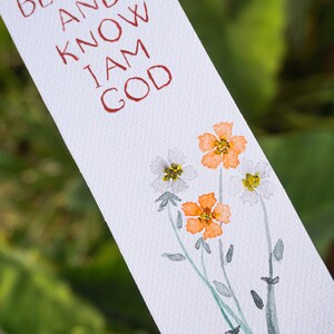 Be Still & Know I am God Handpainted Bookmarks | Christian Bookmarks | Handmade Bookmarks | Bookmarks