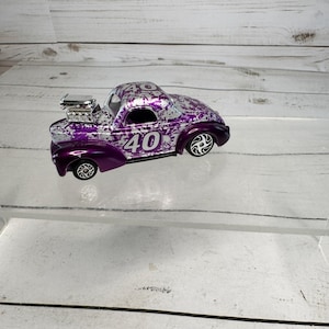 Racing Champions 1941 Willys Coupe Purple #40 Diecast Car 1:64 Scale Vintage