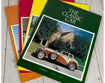 The Classic Car Magazine 1972 Vol XX Set of 4 Classic Car Club of America