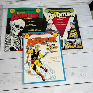 Lotto di 3 strisce di avventure classiche n. 4, 7 e 10 Dragon Lady Press Brossura