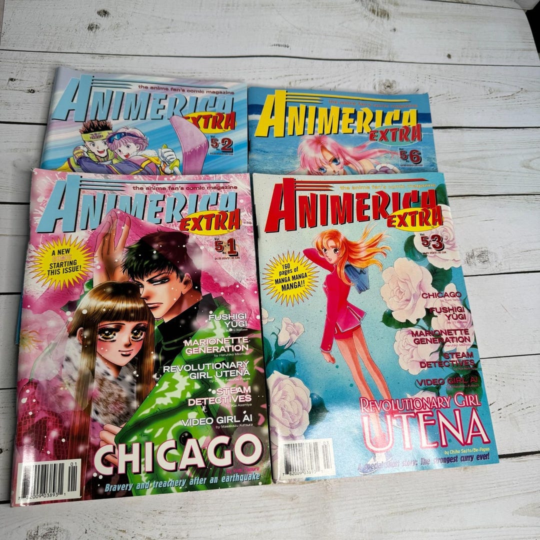 Lot of 4 Animerica Extra Japanese Manga Comic Magazine Book Vol 5 Viz ...