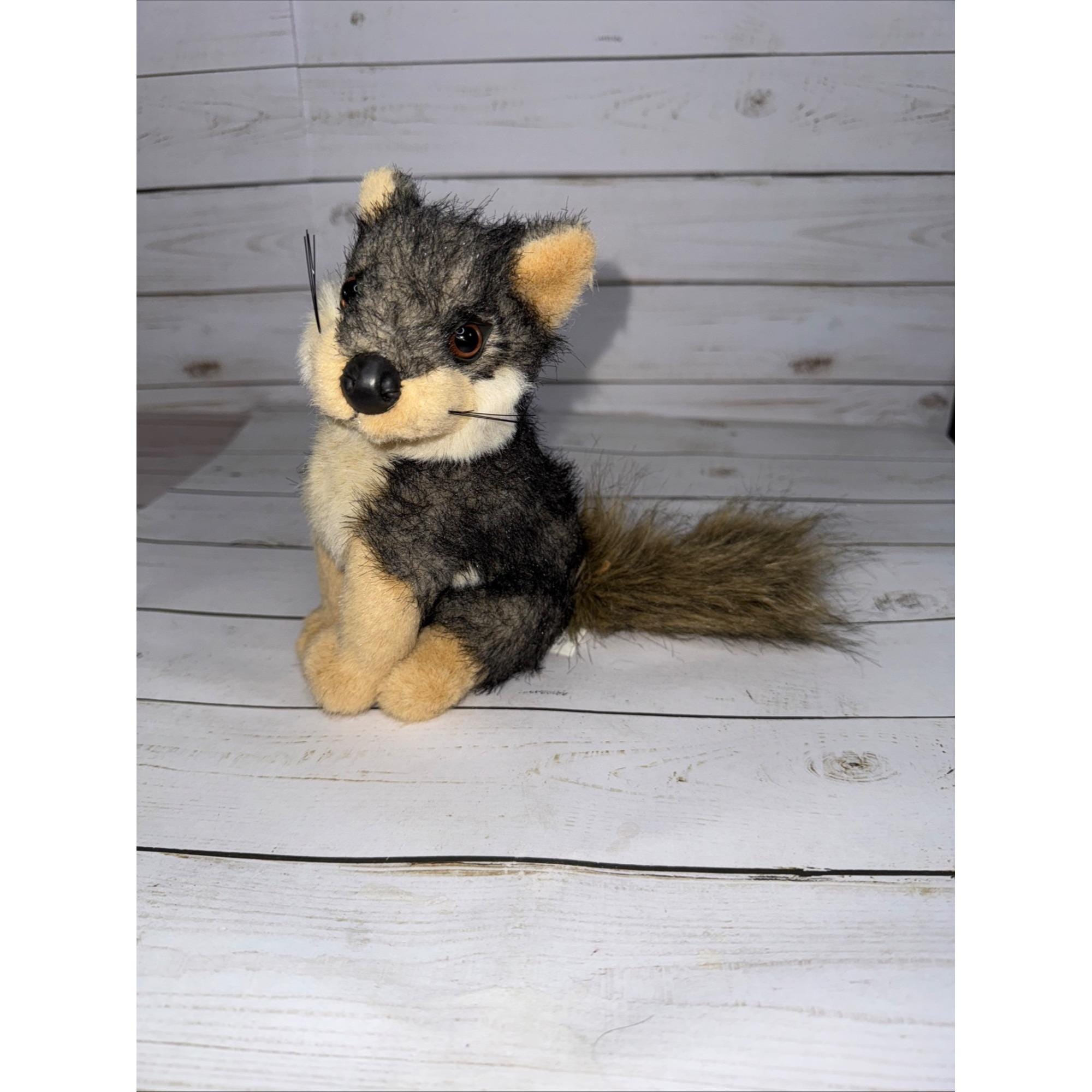 Vintage Fairway Wolf Dog Plush 1990s Realistic Stuffed Animal 8