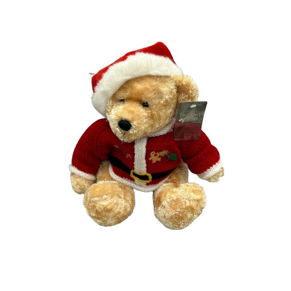 クリスマスぬいぐるみベア　赤いニットセーター クリスマスぬいぐるみベア 赤いニットセーター ぬいぐるみ