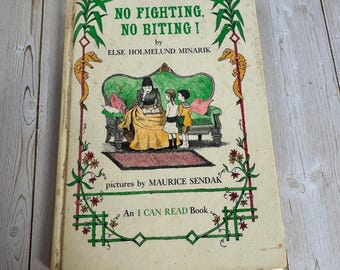 No Fighting No Biting Else Holmelund Minarik Maurice Sendak HC Harper Row