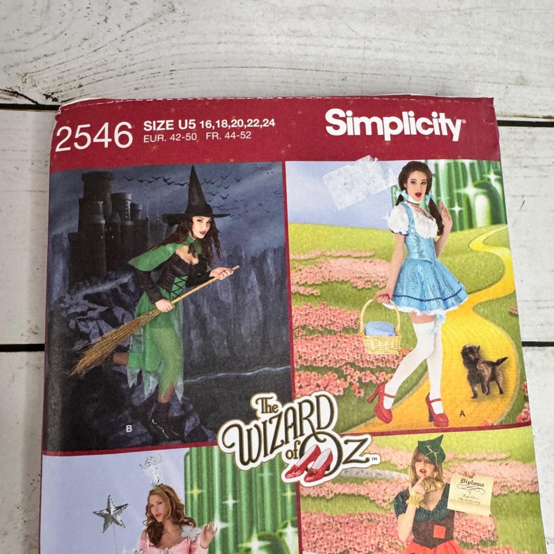 Vintage Wizard of Oz Halloween Costume Sewing Pattern | Dorothy ...