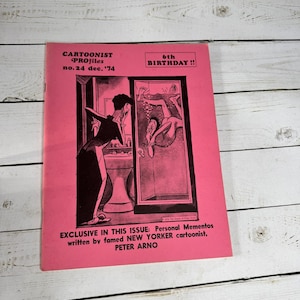 Cartoonist PROfiles No 24 Dec 1974 Peter Arno New Yorker VTG Magazine Comics