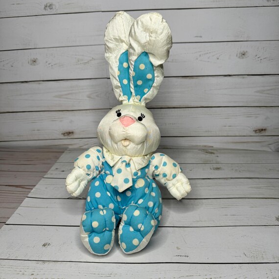 International Silver Co Blue & White Polka Dot 12