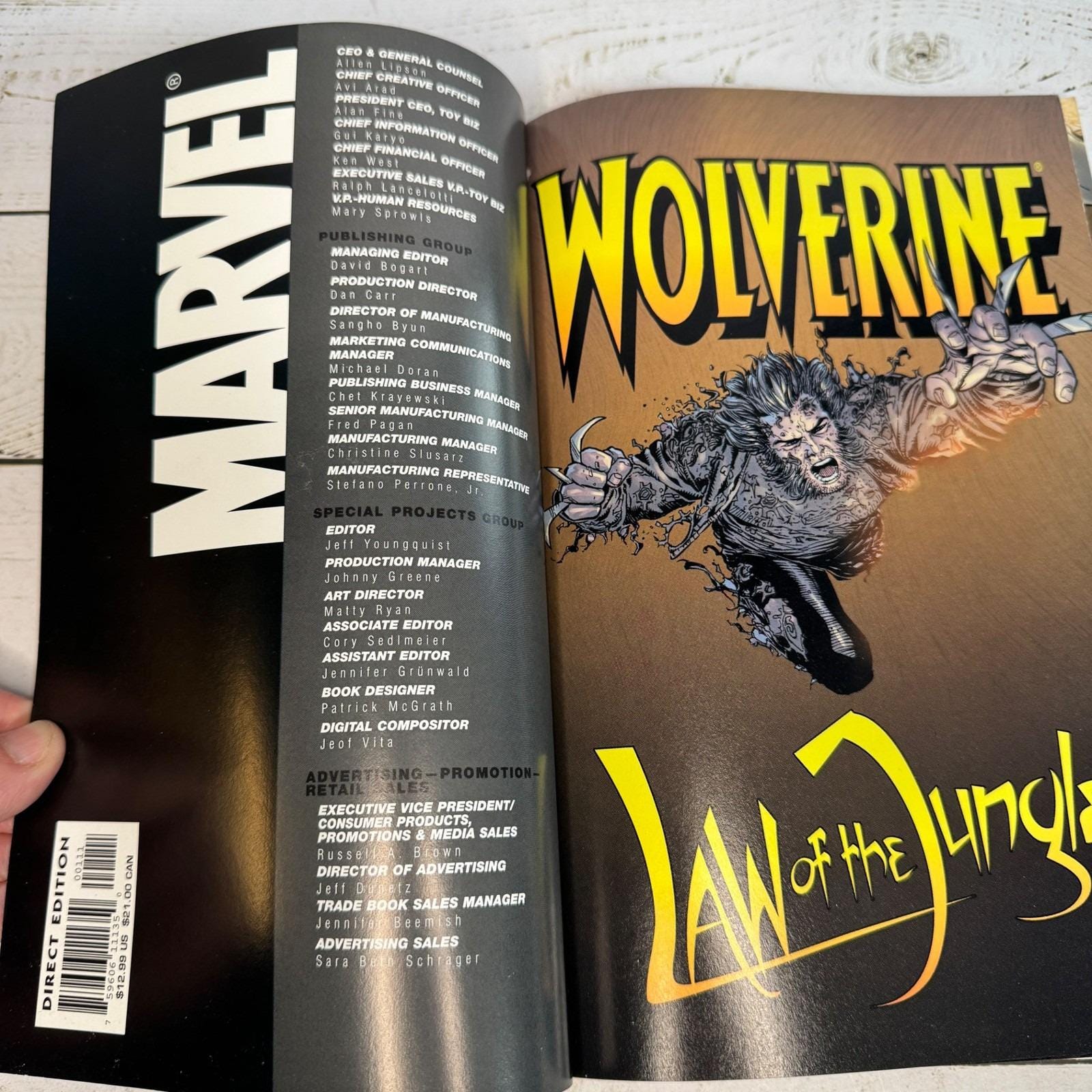 Marvel Legends Wolverine Law of the Jungle Trade Paperback 2003