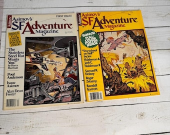 Revista de aventuras de ciencia ficción de Asimov de Davis Publication Science Fiction