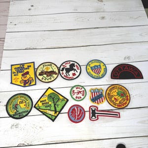 Lot of 13 Vtg Boy Scout MCC BSA Patches 1980s Milwaukee Archery Trail Camping
