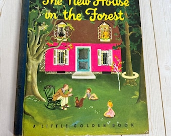 Das neue Haus im Wald Lucy Sprague Mitchell 1946 Little Golden Book 1st Ed