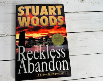 Reckless Abandon: A Stone Barrington Novel Hardcover by Stuart Woods Signed Copy