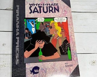 Waarom ik Saturnus haat door Kyle Baker 1990 hardcover comic graphic novel Piranha Press