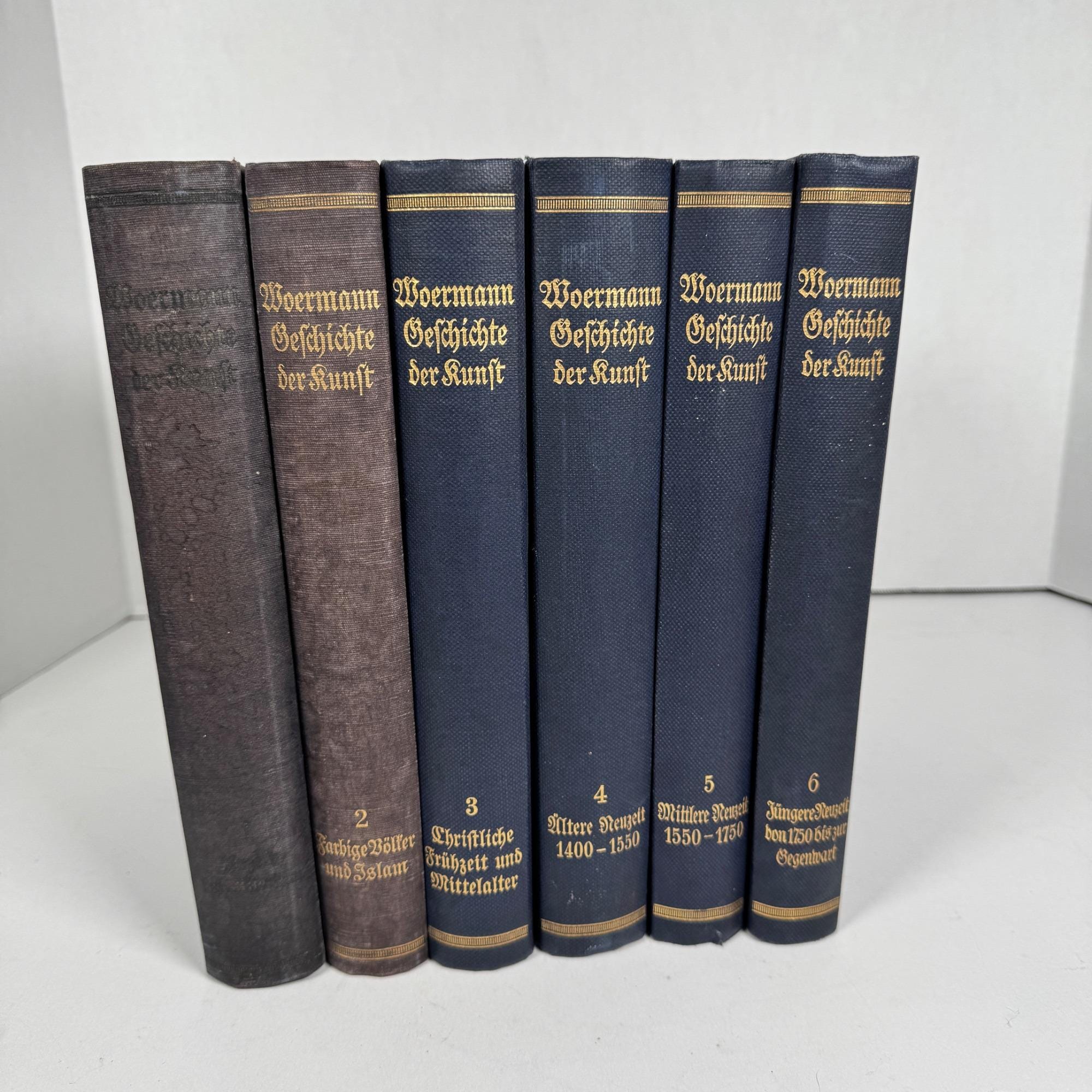 Geschichte Der Kunst Karl Woermann 6-volume Set • 1915–1927 German