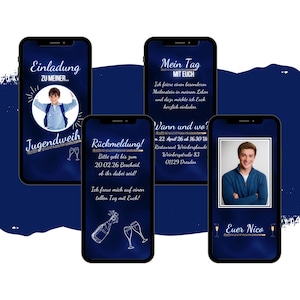 eCARD uitnodiging bevestiging jeugdinwijding | Digitale WhatsApp Communie Mobiele Telefoonkaart | Geanimeerde jeugdinwijding uitnodiging jeugdviering jeugdfestival