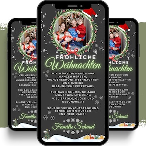 eCARD Weihnachtsglückwünsche & Silvester Glückwünsche | Digitale Personalisierte Whatsapp Grußkarte | Weihnachtgrüße | Neujahrswünsche