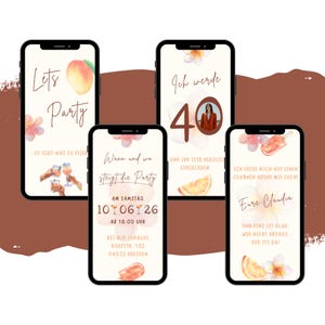 eCARD Einladung Geburtstag | Digitale WhatsApp Einladungen mit Foto | Personalisierte Animierte Handykarte Geburtstag | Sommerparty Karte