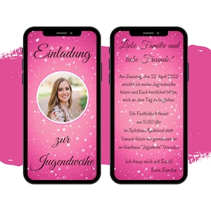 eCARD uitnodiging jeugdwijding | Digitale Whatsapp-communie- en bevestigingskaart | Geanimeerde uitnodigingskaarten voor jeugdfeesten en jeugdfestivals