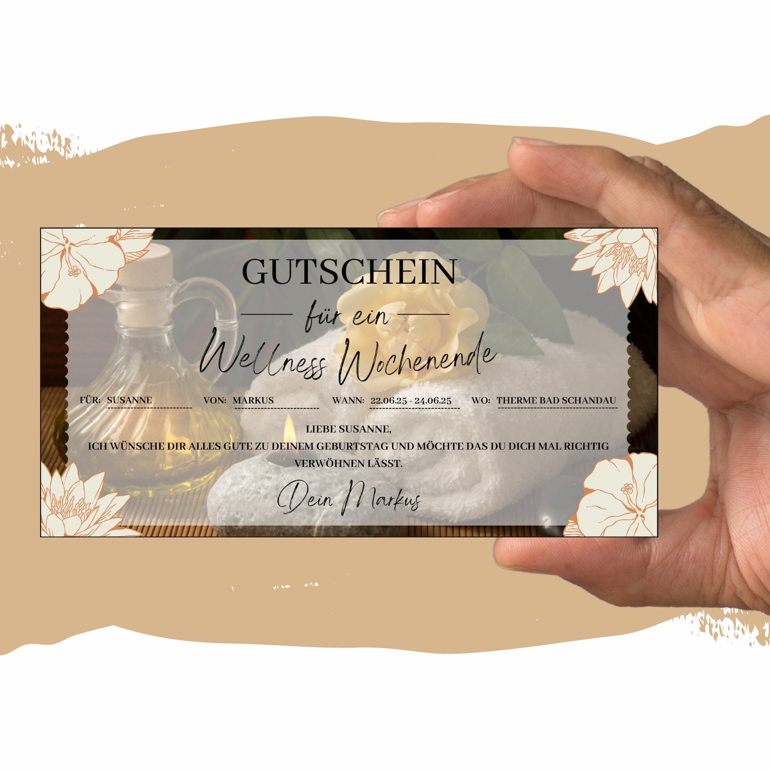gutschein für ein wellness wochenende